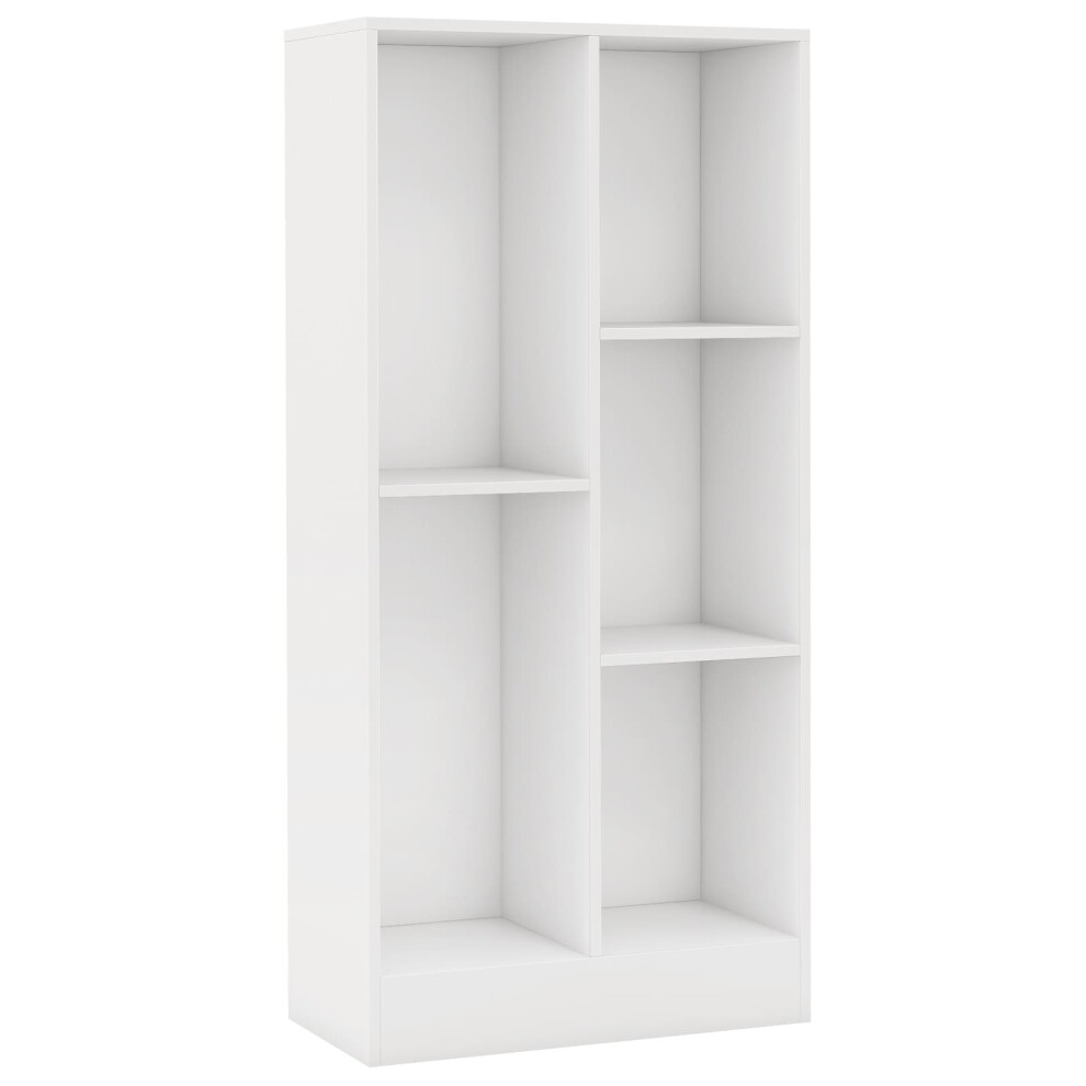 Kids 5-Cube Bookcase 104 cm Wooden Toy Storage Organizer
