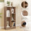 Costway 5-Cube Bookshelf Office Bookcase w/Open Storage Compartments-Natural 8