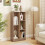 Costway 5-Cube Bookshelf Office Bookcase w/Open Storage Compartments-Natural 7