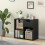 Costway 3-Cube Bookcase 2-tier Wooden Storage Shelf w/ Drawer 2