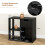 Costway 3-Cube Bookcase 2-tier Wooden Storage Shelf w/ Drawer 8
