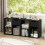 Costway 3-Cube Bookcase 2-tier Wooden Storage Shelf w/ Drawer 3