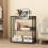 Costway 3-Tier Bookshelf Industrial Corner Bookcase w/ Adjustable Shelves 3