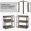 Costway 3-Tier Bookshelf Industrial Corner Bookcase w/ Adjustable Shelves 9