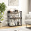 Costway 3-Tier Bookshelf Industrial Corner Bookcase w/ Adjustable Shelves 5