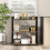 Costway 3-Tier Bookshelf Industrial Corner Bookcase w/ Adjustable Shelves 6