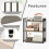Costway 3-Tier Bookshelf Industrial Corner Bookcase w/ Adjustable Shelves 7