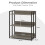 Costway 3-Tier Bookshelf Industrial Corner Bookcase w/ Adjustable Shelves 2