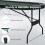 Costway Foldable Poker Table for 8 Players Portable Oval Card Board Game Table 8