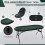 Costway Foldable Poker Table for 8 Players Portable Oval Card Board Game Table 5