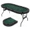 Costway Foldable Poker Table for 8 Players Portable Oval Card Board Game Table 9