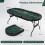 Costway Foldable Poker Table for 8 Players Portable Oval Card Board Game Table 2