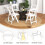 Costway 4 Pack Folding Chairs Dining Chair Set w/ Padded Seat & Back 9