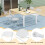Costway 4Pack Metal Folding Chairs Portable Patio Chairs w/ Plastic Seat & Back 9