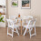 Costway 4 Pack Folding Chairs Dining Chair Set w/ Padded Seat & Back 3