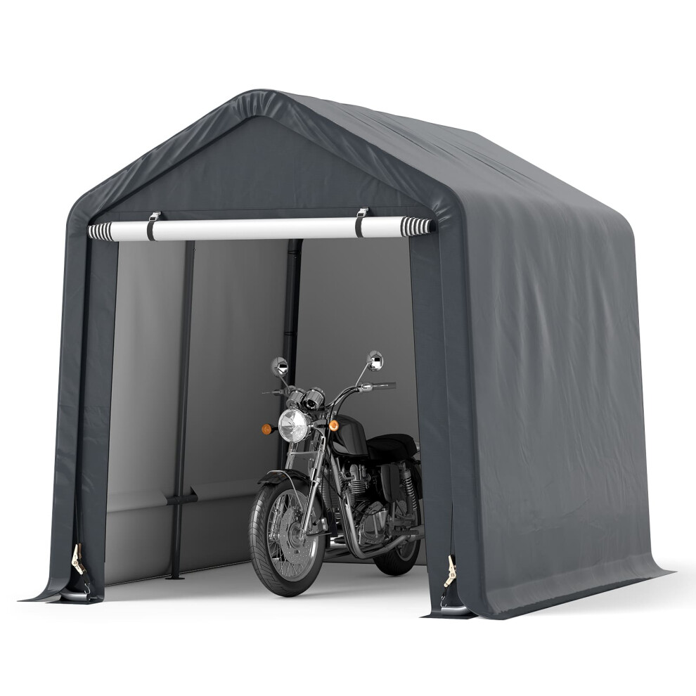 Outdoor Storage Shelter 240 X 195 Cm Portable Motorcycle Bike Shed