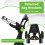 Costway Golf Push Pull Cart Lightweight Folding 4 Wheels Golf Push Cart-Green 7