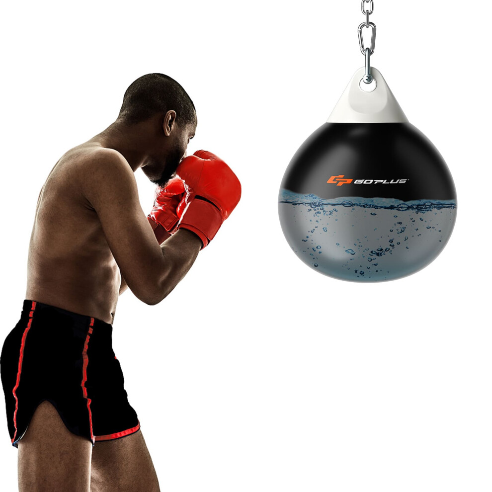 18 Inch Water Punching Bag 50 Kg Water Heavy Bag Filled Gym-Black