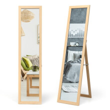 2 IN1 Full Length Mirror Free Standing Full Body Dressing Mirror Wall Mounted
