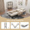 Costway Folding Bed Guest Bed with Memory Foam Mattress 7