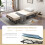 Costway Folding Bed Guest Bed with Memory Foam Mattress 6