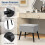 Casart Upholstered Storage Ottoman Rectangular Velvet Flip Top Stool-Grey 8