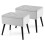Casart Upholstered Storage Ottoman Rectangular Velvet Flip Top Stool-Grey 7