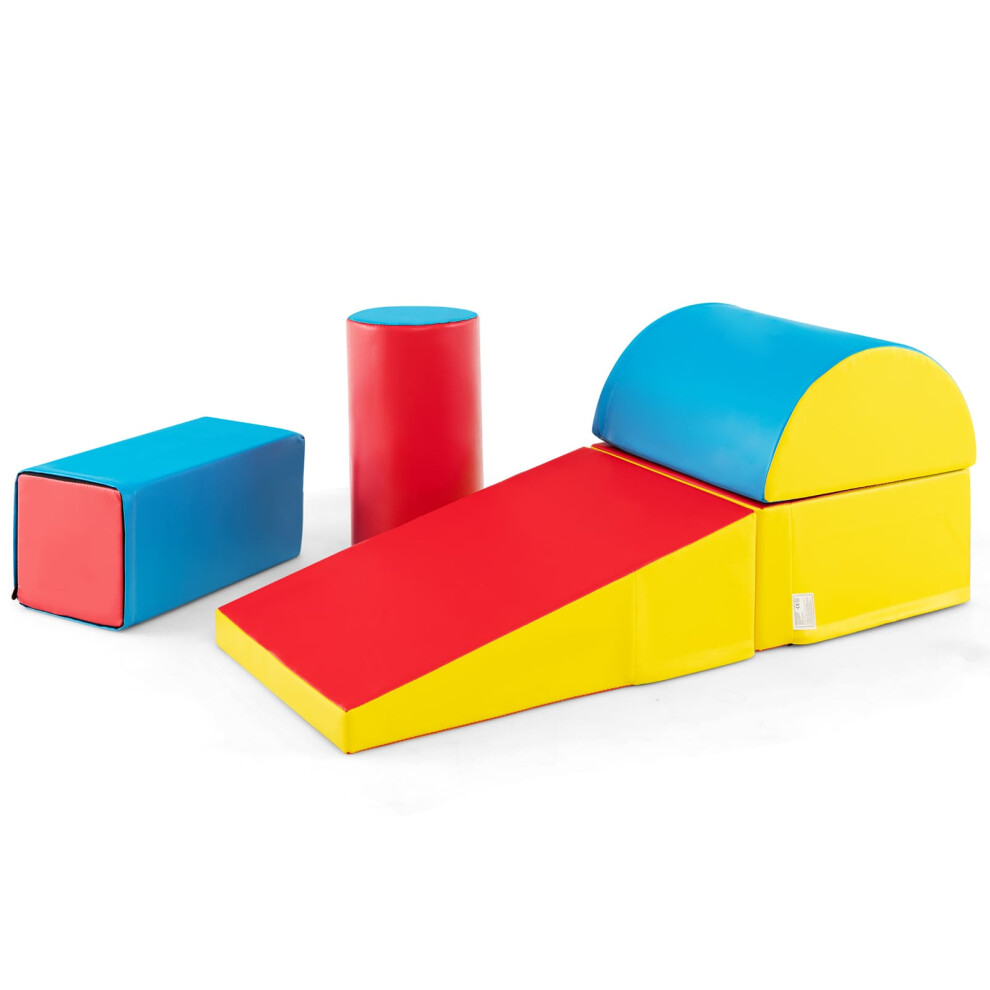 5 Pcs Kids Climb Crawl Foam Play Set Children Educational Software-Colorful