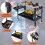 Casart Welding Table 580KG Welding Workbench on Wheels w/ Tool Rack & Tray 8