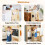 Casart Kids Kitchen Step Stool 2-In-1 Toddler Standing Tower-Natural 6
