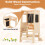 Casart Kids Kitchen Step Stool 2-In-1 Toddler Standing Tower-Natural 7