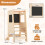 Casart Kids Kitchen Step Stool 2-In-1 Toddler Standing Tower-Natural 9