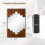 Casart Piano Key-Shaped Framed Decoration Rectangle Wall Mirror Makeup Vanity Mirror 2