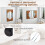 Casart Piano Key-Shaped Framed Decoration Rectangle Wall Mirror Makeup Vanity Mirror 7