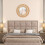 Casart Rattan Round Wall Mirror 65 cm Wooden Framed Mirror 3