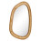 Casart Irregular PVC Rattan Wall Mirror Boho Style Decorative Mirror 1