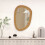 Casart Irregular PVC Rattan Wall Mirror Boho Style Decorative Mirror 5