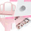 Casart Kids Vanity Table & Stool Set Princess Makeup Dressing Table-Pink 6