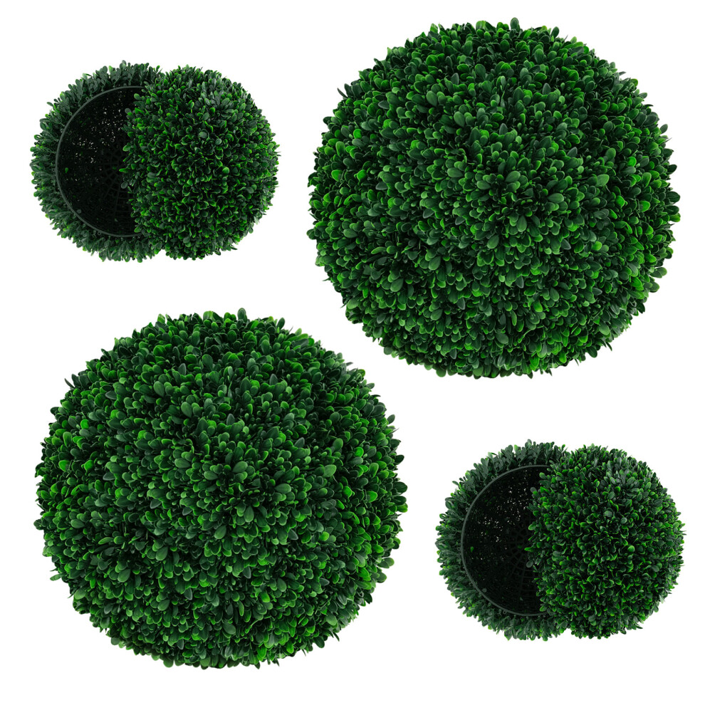 2 PCS Artificial Topiary Balls 52 CM Round Faux Sphere Plant