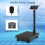 Casart Computing Digital Platform Scale Floor Platform Scale w/Price Calculator 8