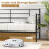Casart Single Size Daybed 2-in-1 Sofa Bed Single Platform Bed w/ Arms & Back 8