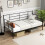 Casart Single Size Daybed 2-in-1 Sofa Bed Single Platform Bed w/ Arms & Back 3