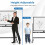 Casart Double-Sided Magnetic Mobile Whiteboard Adjustable Rolling Erase Board-Black 4