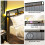 Casart Double Bed Platform Bed with LED Lights & USB Power Outlets 5