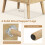 Casart Rattan Nightstand Boho Bedside Table with Storage Drawer 5