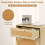 Casart Rattan Nightstand Boho Bedside Table with Storage Drawer 4