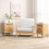 Casart Rattan Nightstand Boho Bedside Table with Storage Drawer 7