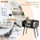 Casart 2-Tier Mid Century Modern Nightstand with Open Shelves 8