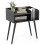 Casart 2-Tier Mid Century Modern Nightstand with Open Shelves 1