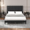 Casart 2-Tier Mid Century Modern Nightstand with Open Shelves 7